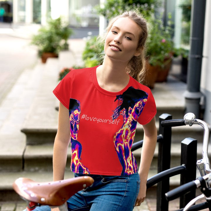 women_s-commute-top-crop-top-red-_loveyourself-wickedyo 3 hashtag-art-wkdart